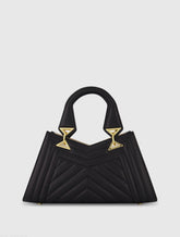 Quilted Napa Leather Angular Handbag